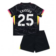 Chelsea Moises Caicedo #25 Tredjedraktsett Barn 2024-25 Kortermet (+ korte bukser)